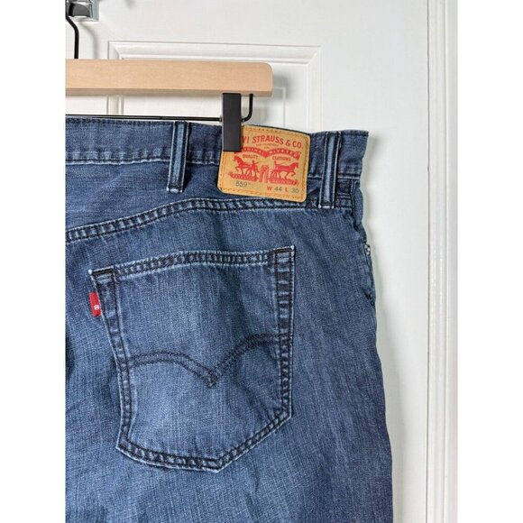 Levi's 559 Relaxed Straight 44x30 Blue Jeans Medium Wash Casual Modern Denim - Picture 6 of 13